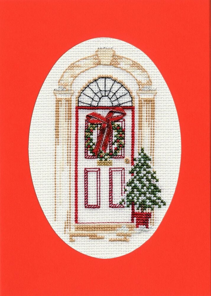 Christmas Door - Christmas Card