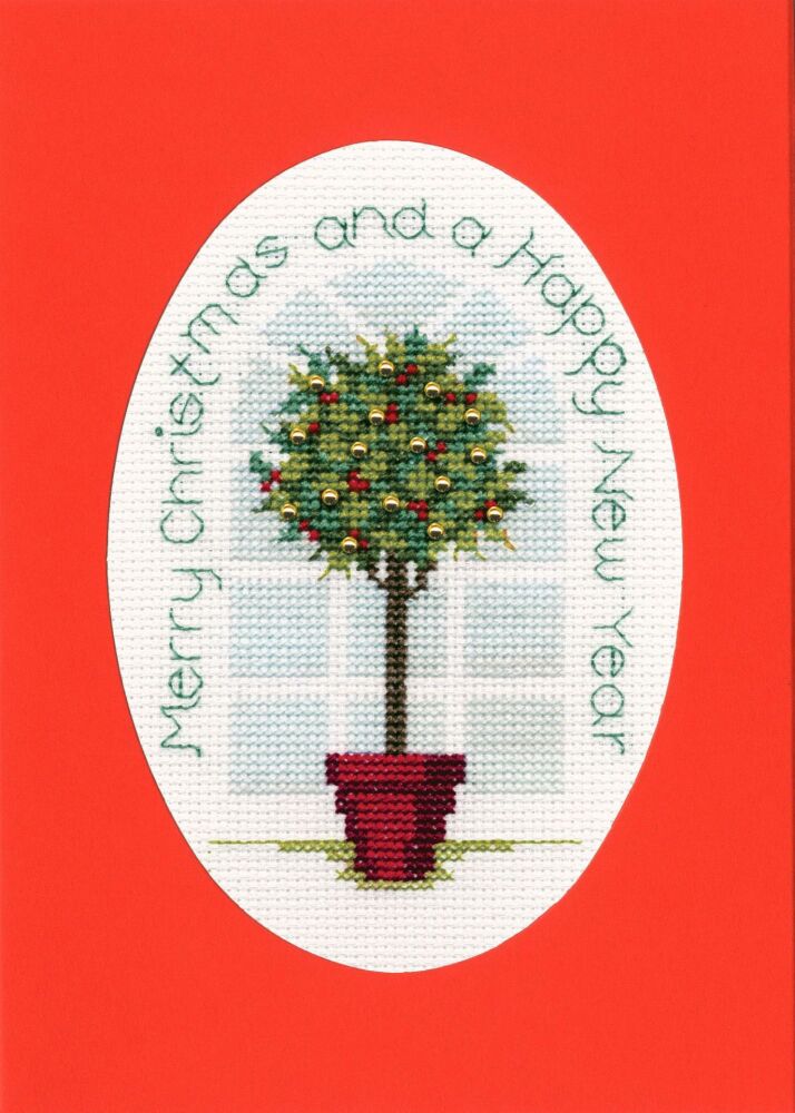Holly Tree - Christmas Card