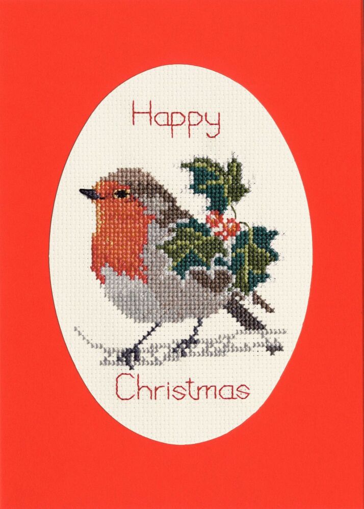 Holly and Robin - Christmas Card