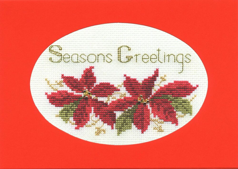 Poinsettias - Christmas Card