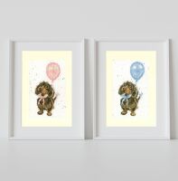 Welcome Little Sausage - New Baby Cross Stitch Card
