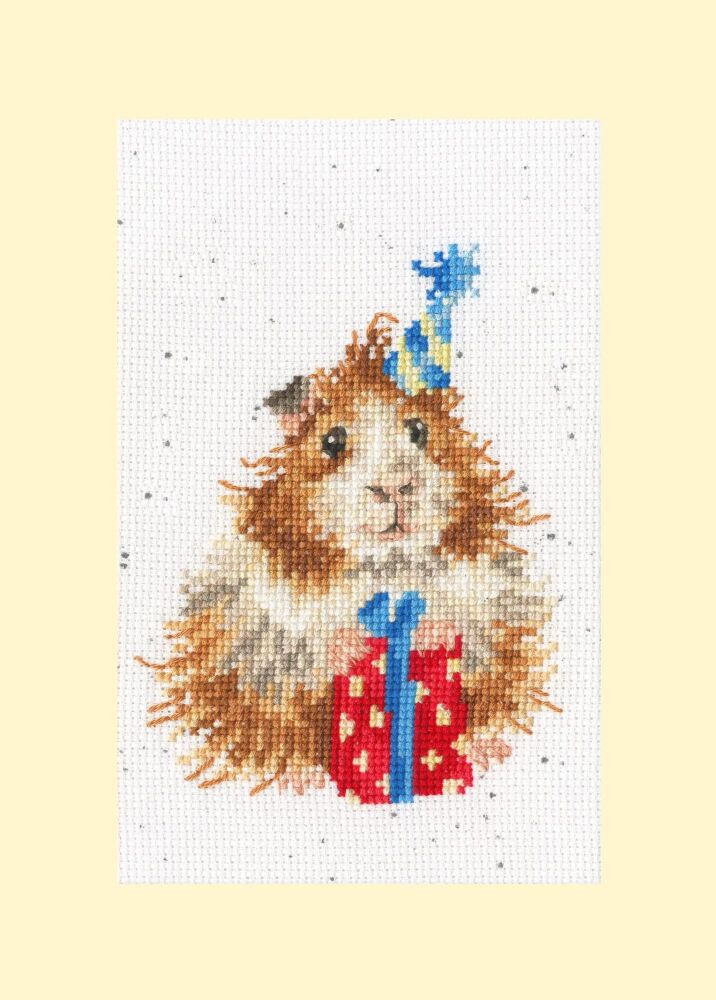 Guinea be a Great Day Birthday Cross Stitch Card