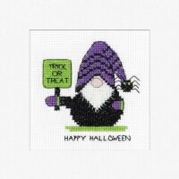 Trick or Treat Halloween Cross Stitch Card Kit