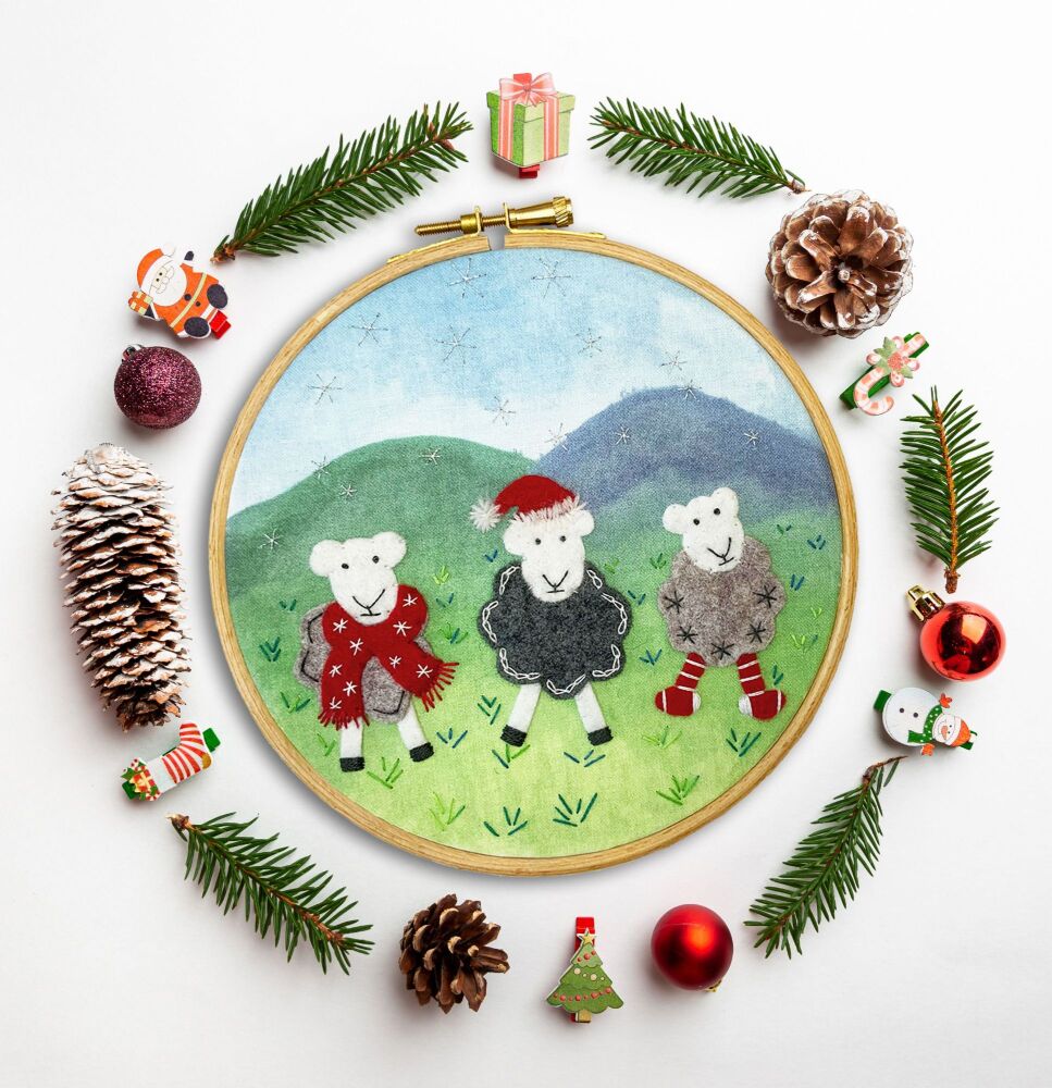 Woolly Jumpers Felt Embroidery (includes hoop).