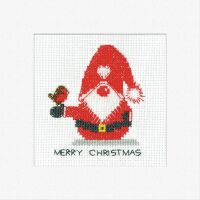 Father Christmas Gonk Cross Stitch Card Kit