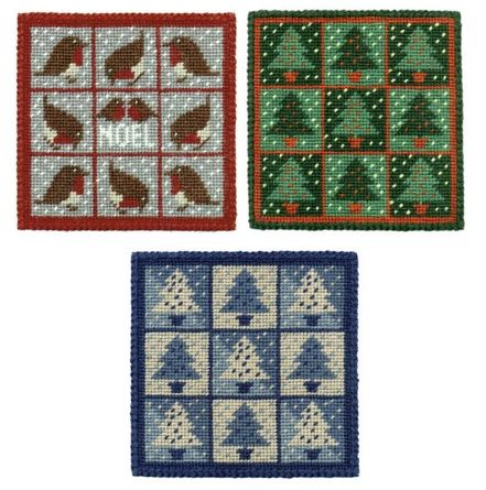 Small Christmas Tapestry Kits - Set of 3
