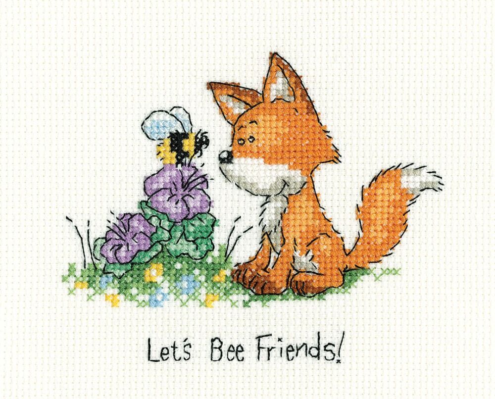 Let's Bee Friends - Fox Cross Stitch - Peter Underhill