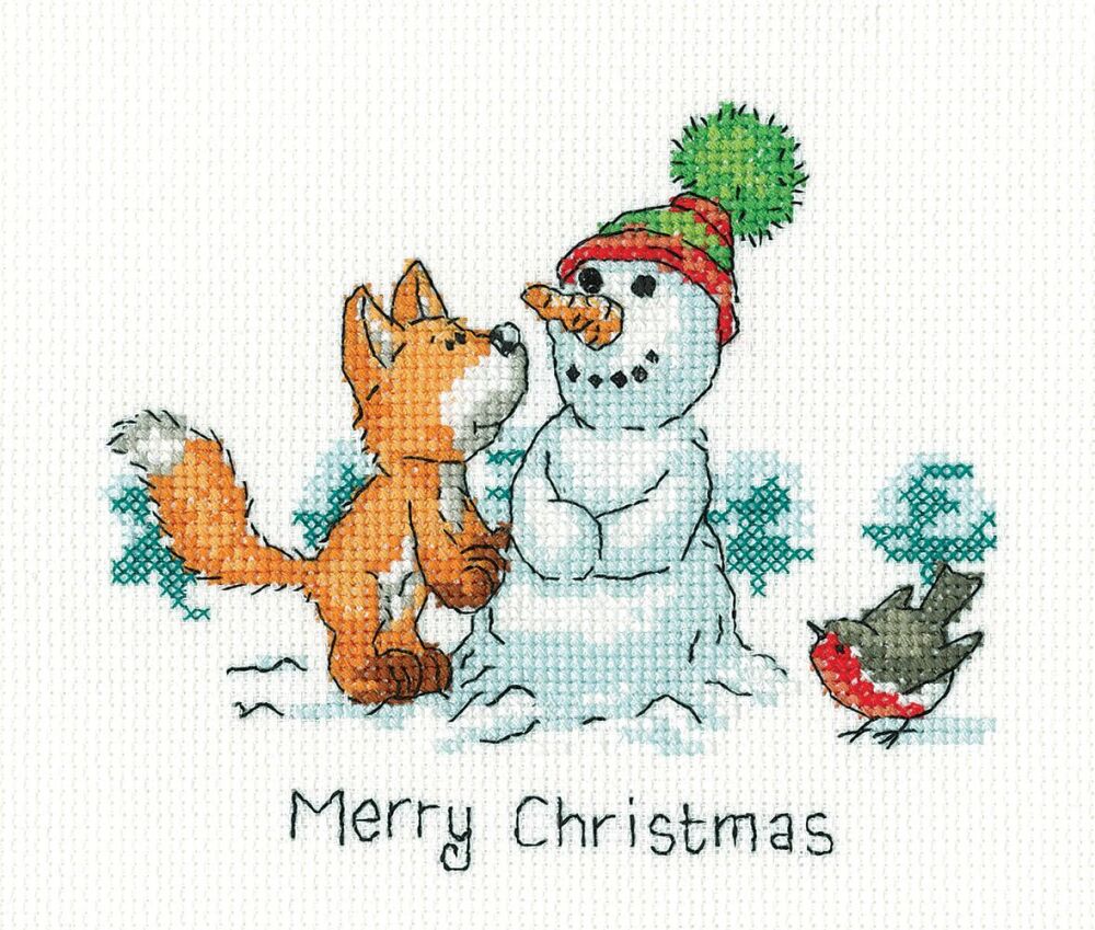 Merry Christmas - Fox Cross Stitch - Peter Underhill