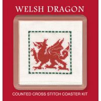 Welsh Dragon Coaster Cross Stitch