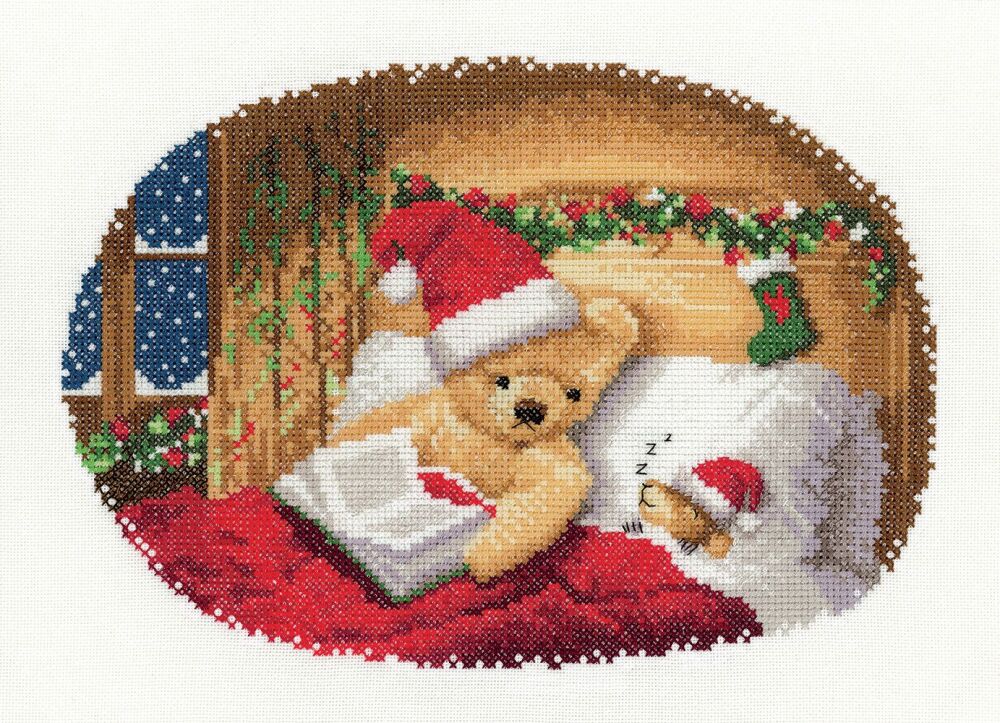 Bedtime Story & Night Before Christmas - John Clayton Cross Stitch