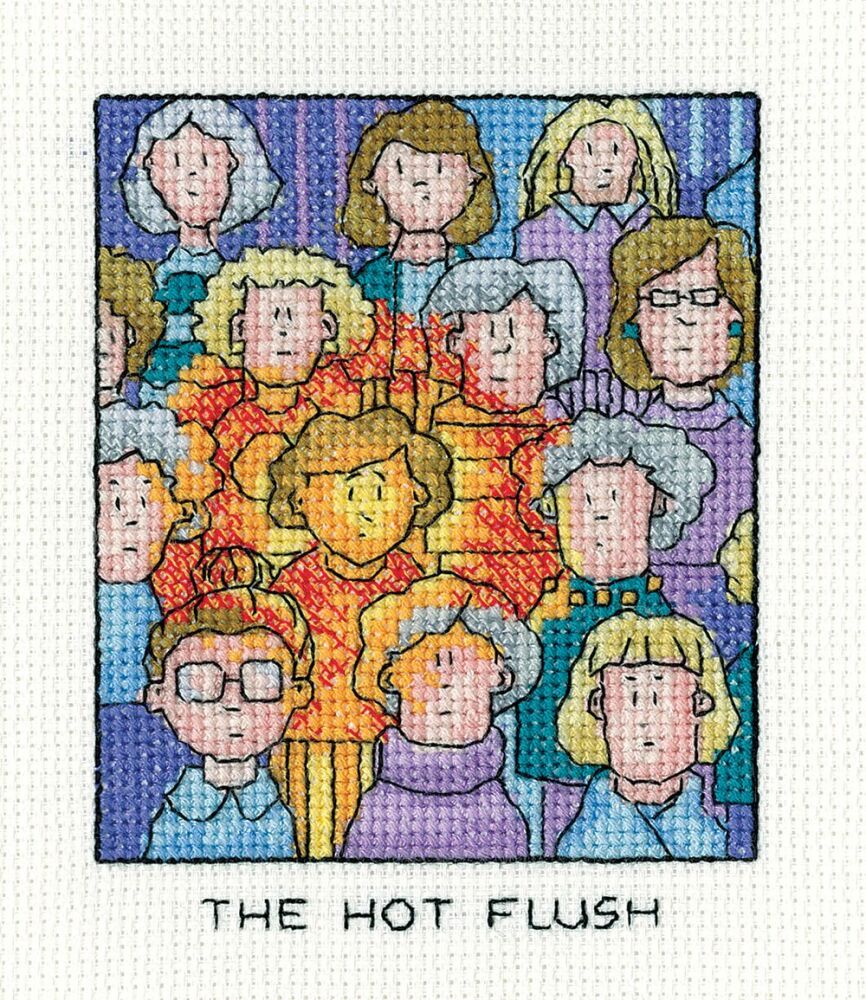 The Hot Flush - Simply Heritage Menopause Cross Stitch
