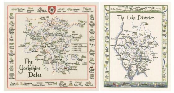 Map Cross Stitch Charts