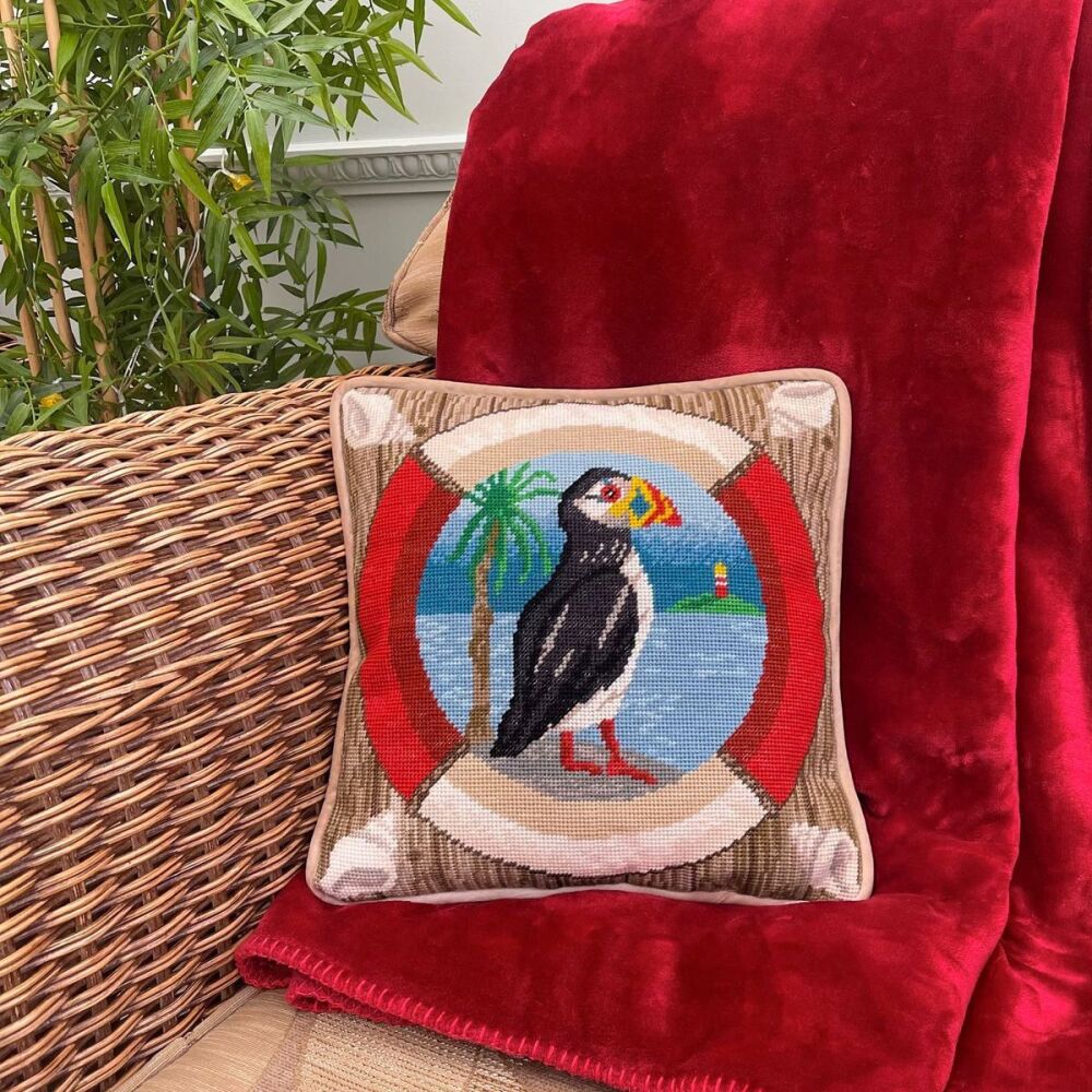 Land Ho Puffin Tapestry - Bothy Threads