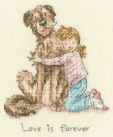 Love is Forever - Dog Cross Stitch - Bothy Threads
