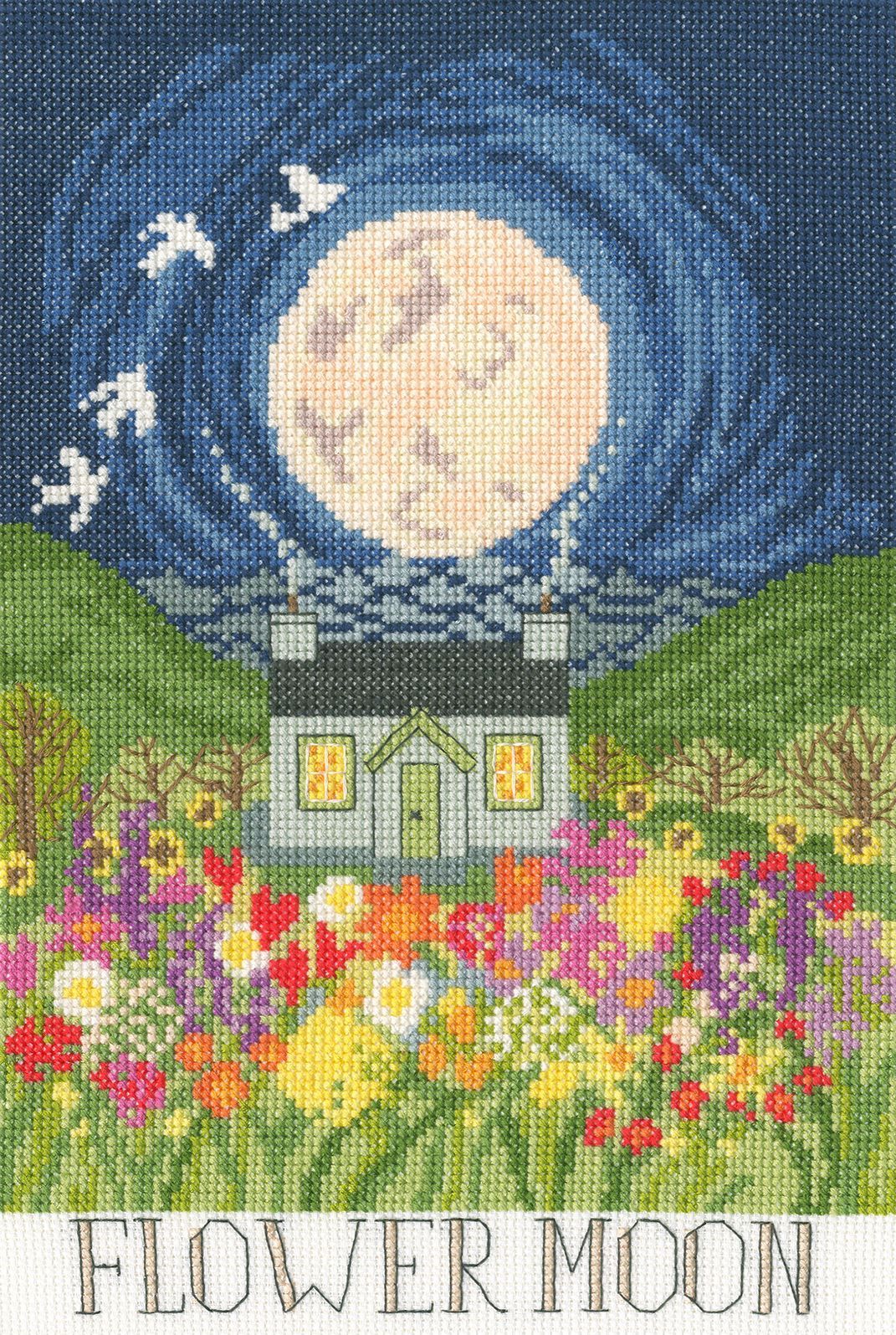 Flower Moon - Driftwood Designs Cross Stitch