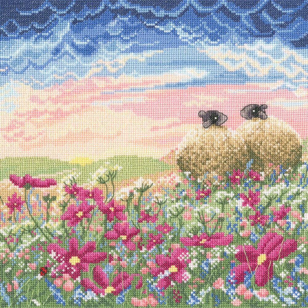 Ladybird in the Meadow - Lucy Pittaway Cross Stitch
