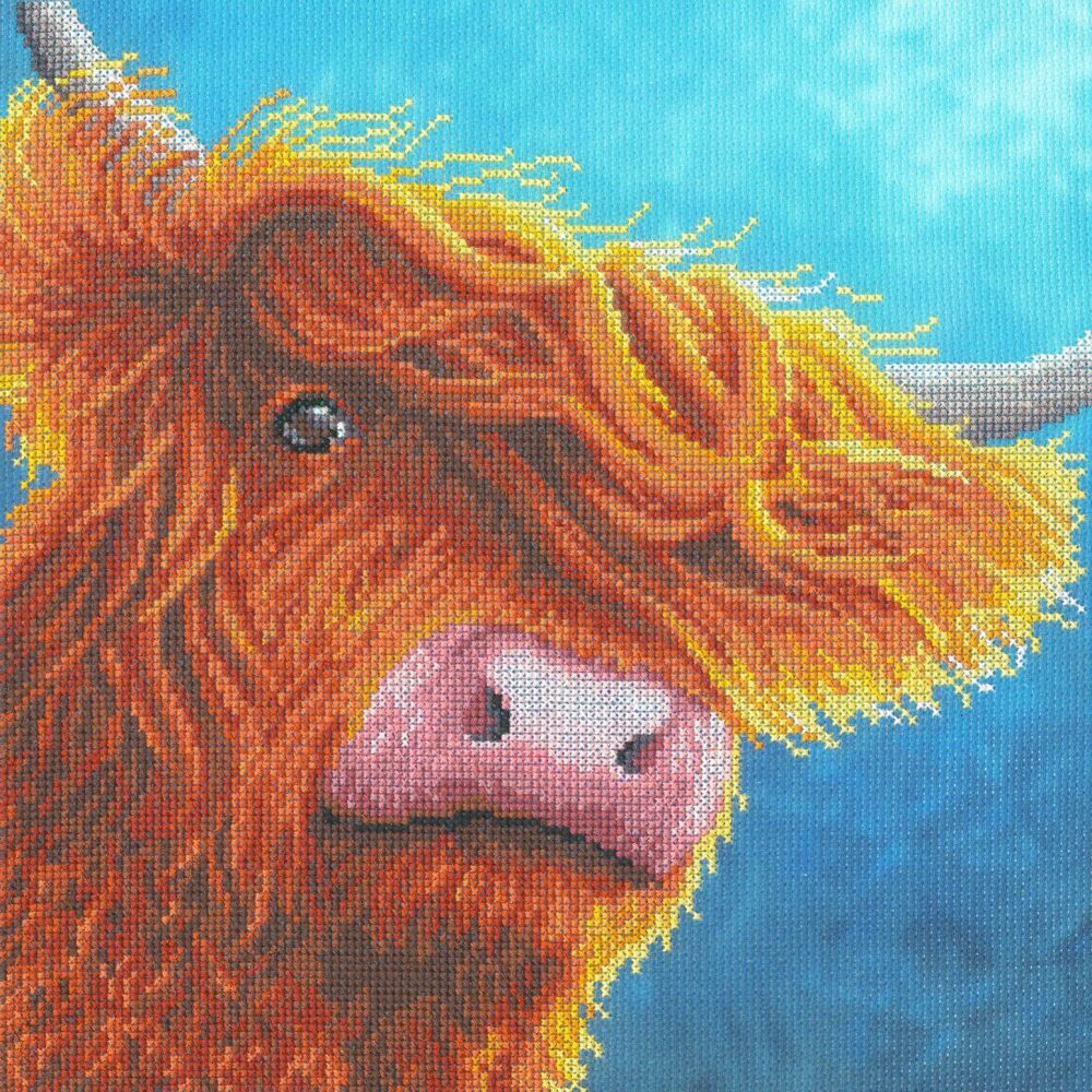Highlander Cow Cross Stitch