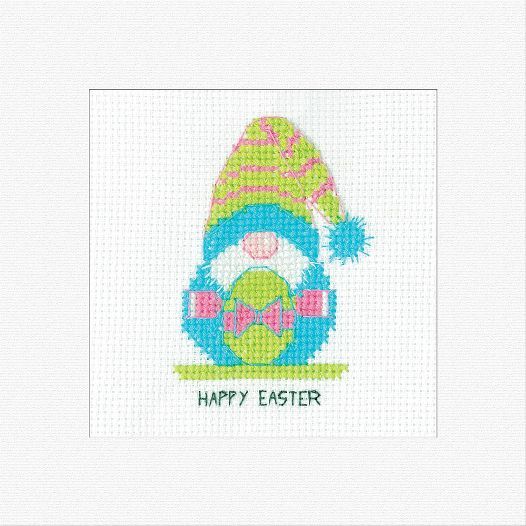 Gonk Easter Egg Cross Stitch Card Kit