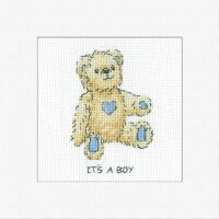 It's a  Boy - New Baby Cross Stitch Card Kit