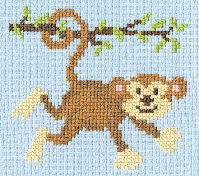 Monkey Mayhem Cross Stitch - Ages 8-12