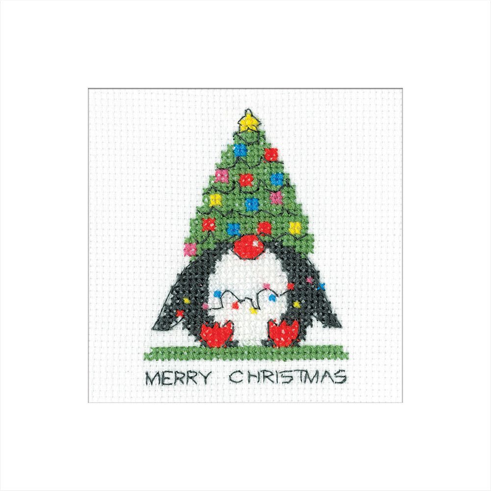 Penguin - Gonk Cross Stitch Card Kit
