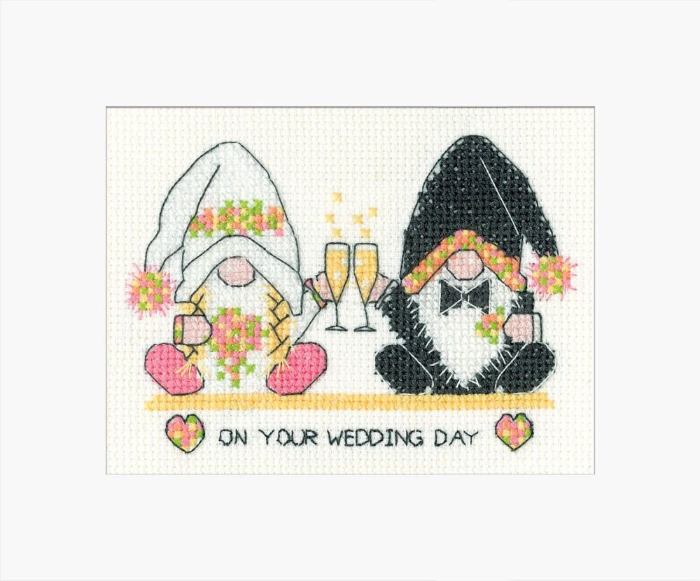 Gonk Wedding Gonk Cross Stitch Card Kit