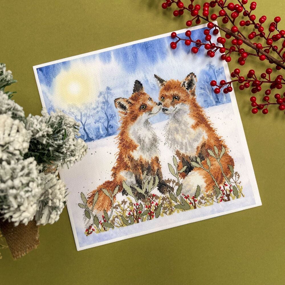 Winter Solstice Fox - Hannah Dale Cross Stitch