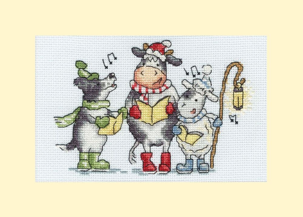 Woof, Moo, Baa ! Cross Stitch Card - Bothy Threads