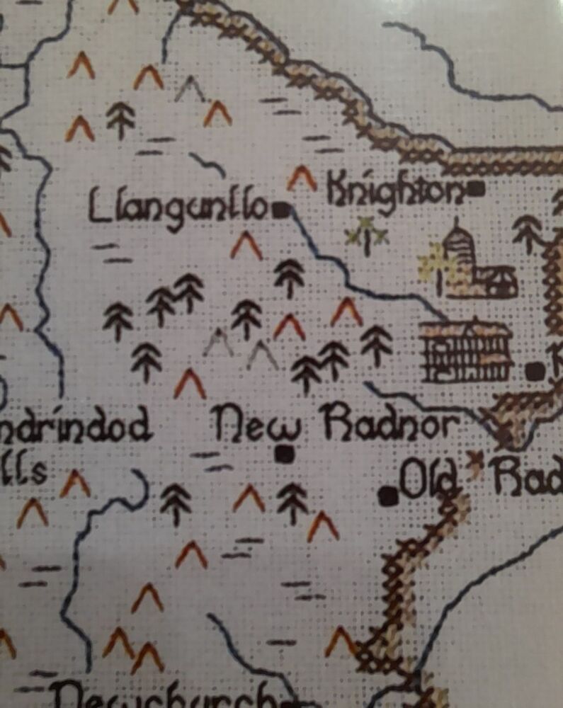 Radnorshire - Map Cross Stitch CHART ONLY