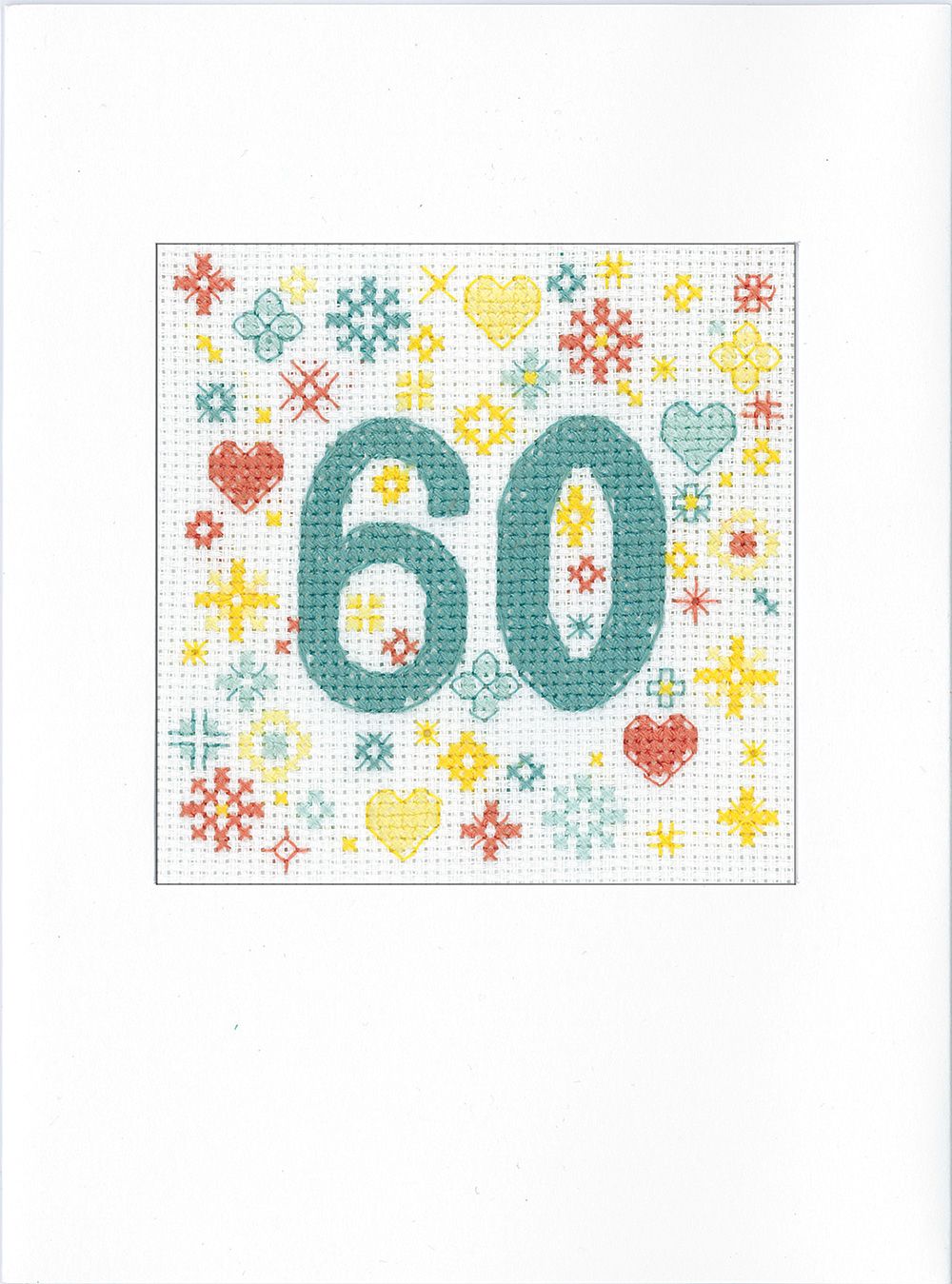 <!-- 029 -->60th Cross Stitch Card Kit - Heritage Crafts