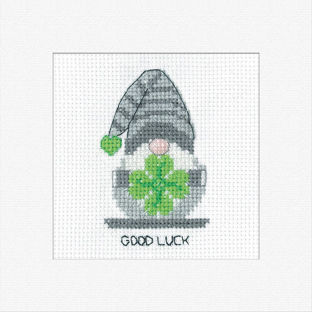Gonk Good Luck Cross Stitch Card Kit