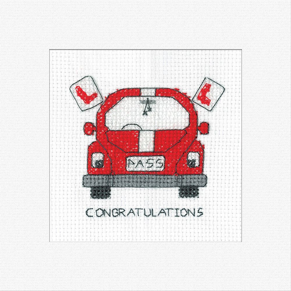 Driving Test Cross Stitch Card Kit