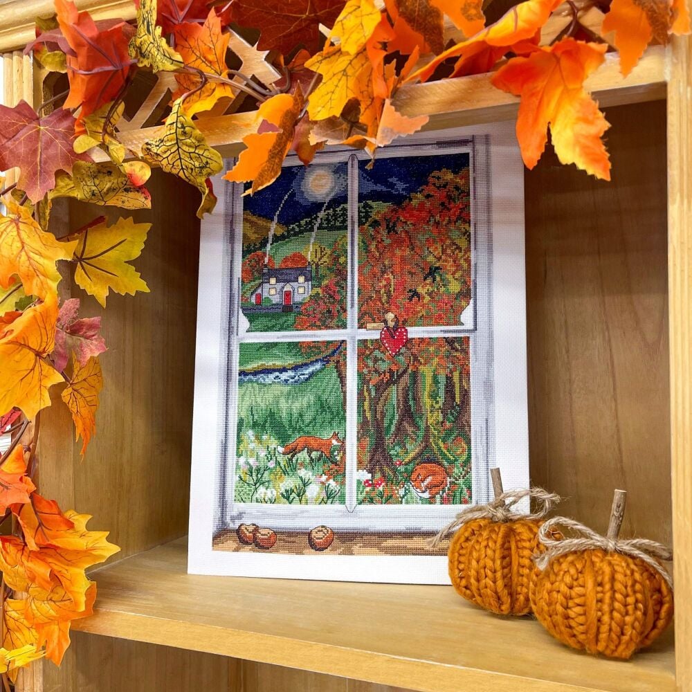 Conker Window - Driftwood Designs Cross Stitch