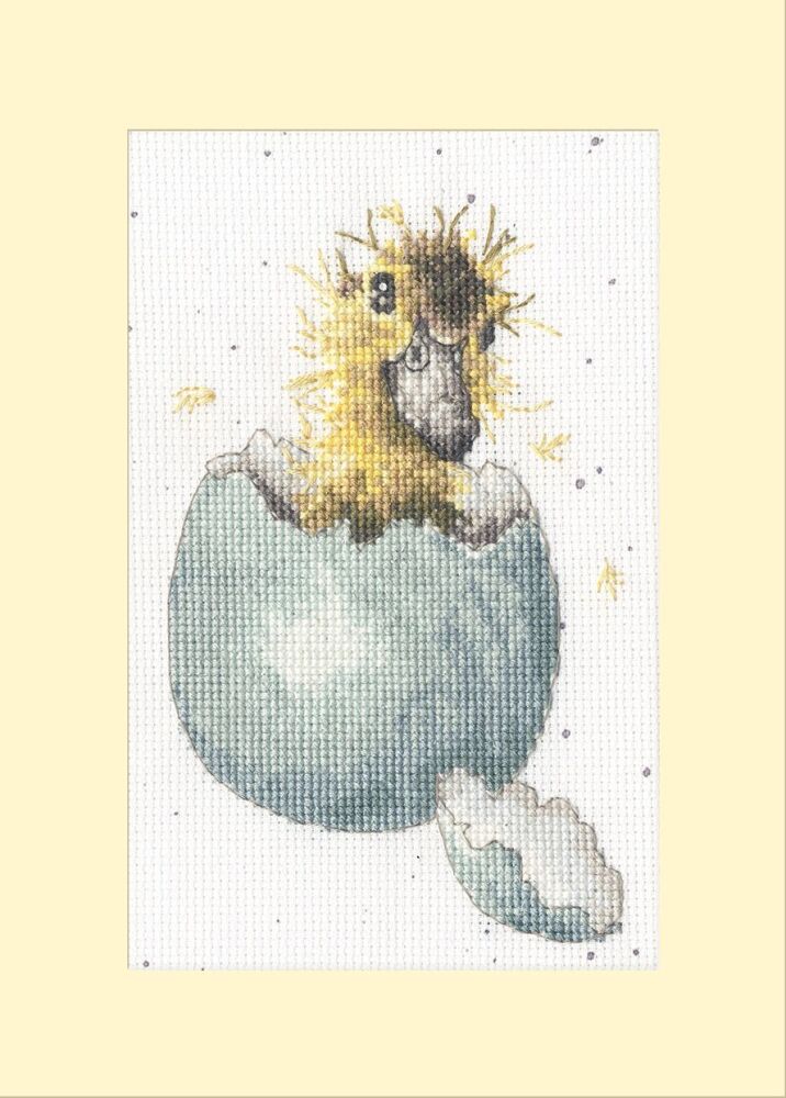 Peek-a-boo - Greetings Cross Stitch Card