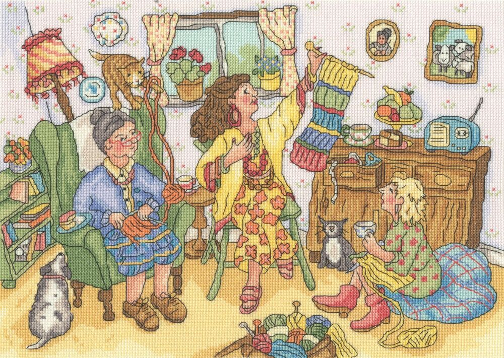 Knit and Natter  Cross Stitch - Bothy Threads