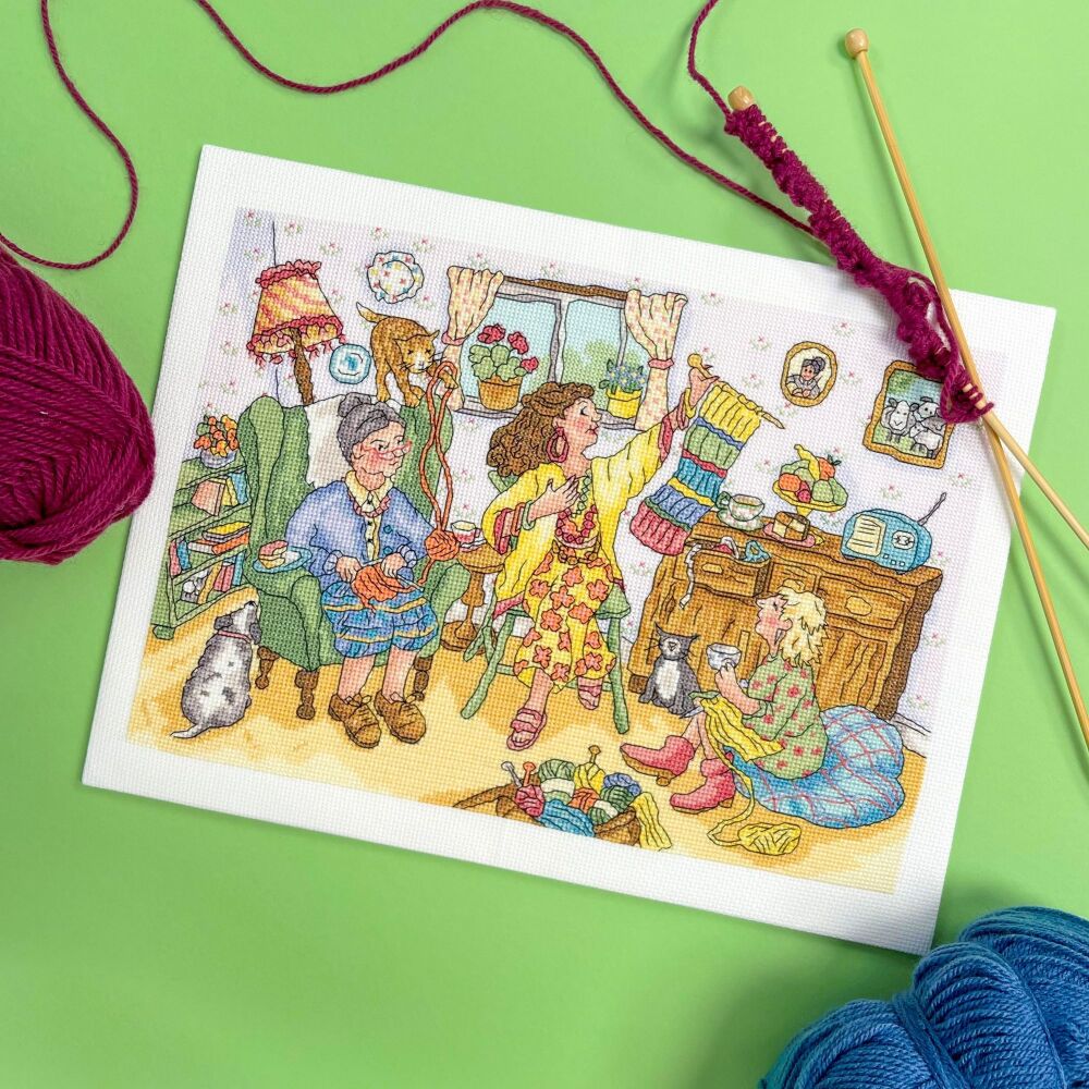 Knit and Natter  Cross Stitch - Bothy Threads