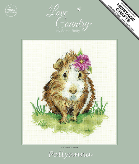 Pollyanna Guinea Pig - Sarah Reilly Cross Stitch