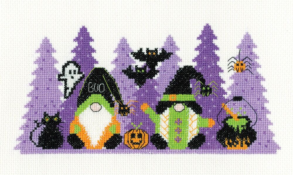 Halloween Hoots Gonks Cross Stitch