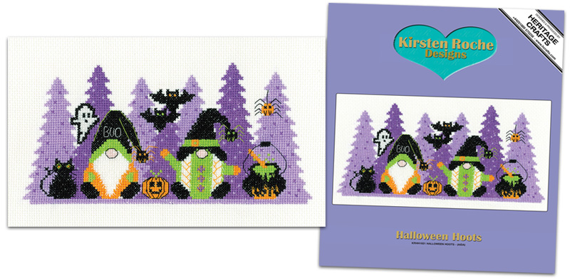 Halloween Hoots Gonks Cross Stitch