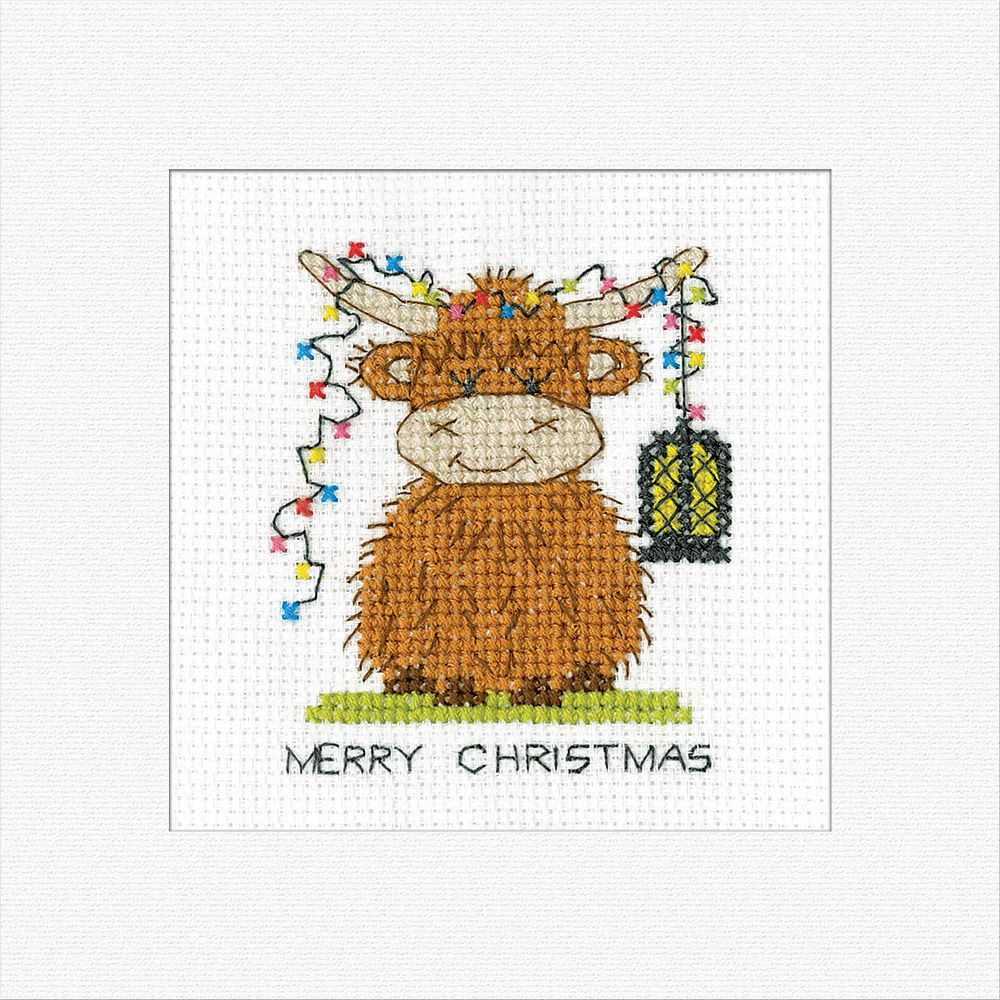Highland Lantern Cross Stitch Card Kit