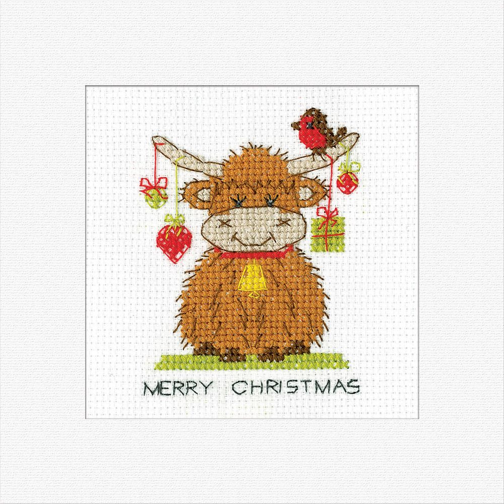 Highland Heart Cross Stitch Card Kit