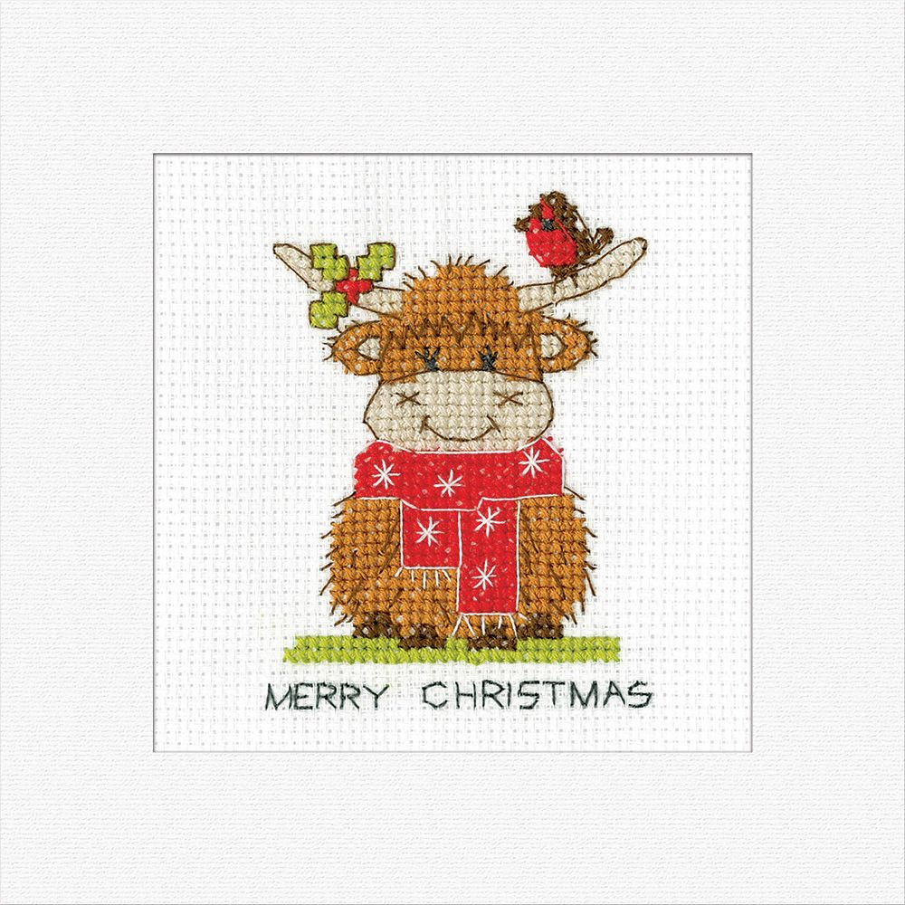 Highland Scarf Cross Stitch Card Kit