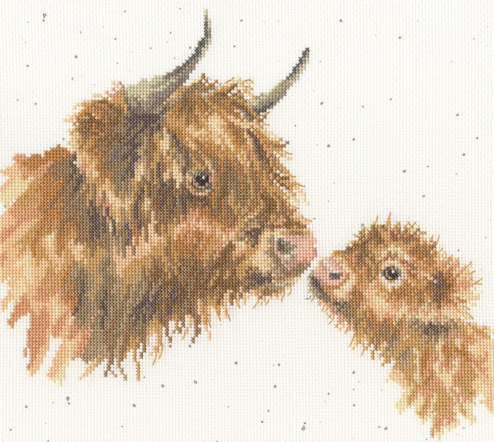 Gentle One Cow cross stitch - Hannah Dale