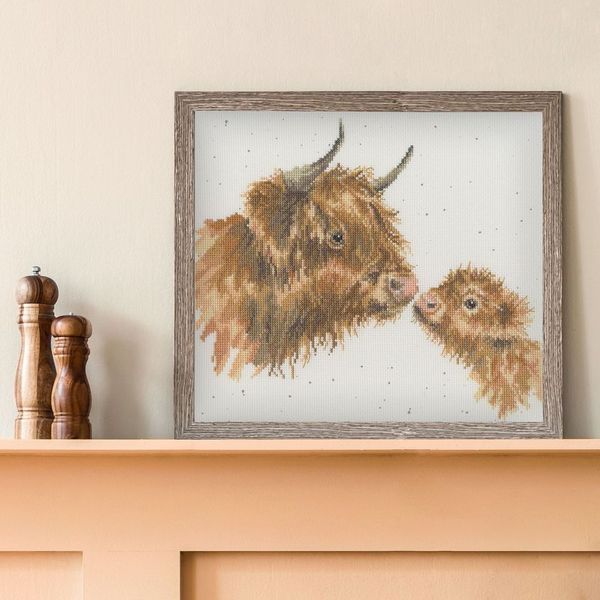 Gentle One Cow cross stitch - Hannah Dale