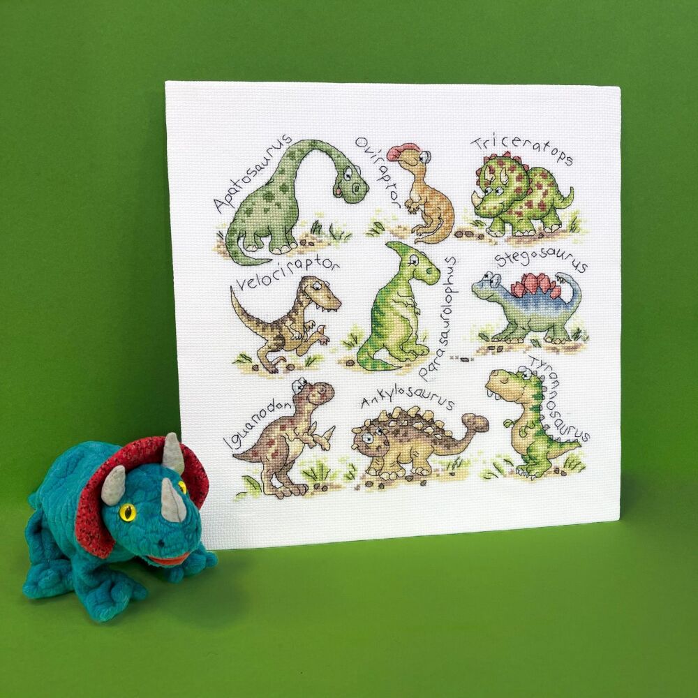 Raar ! Dinosaur Cross Stitch - Bothy Threads