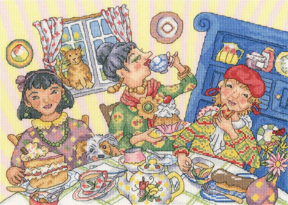 Tea and Cake  Cross Stitch - Bothy Threads