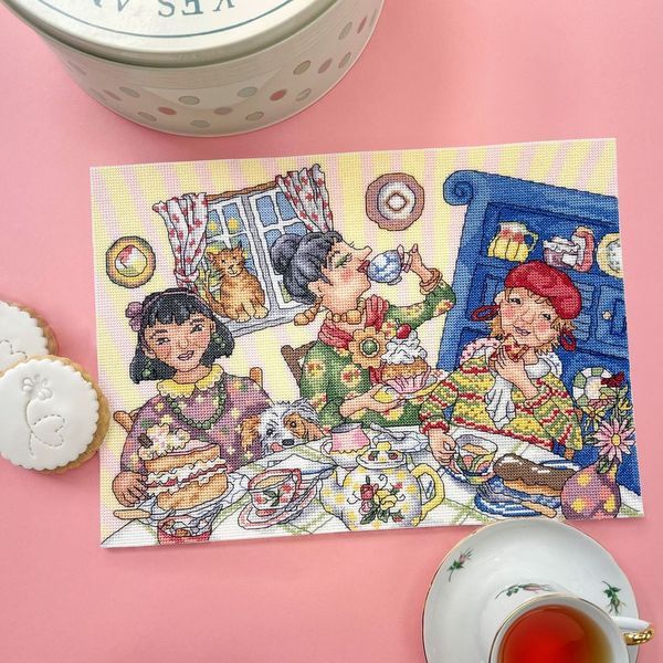 Tea and Cake  Cross Stitch - Bothy Threads