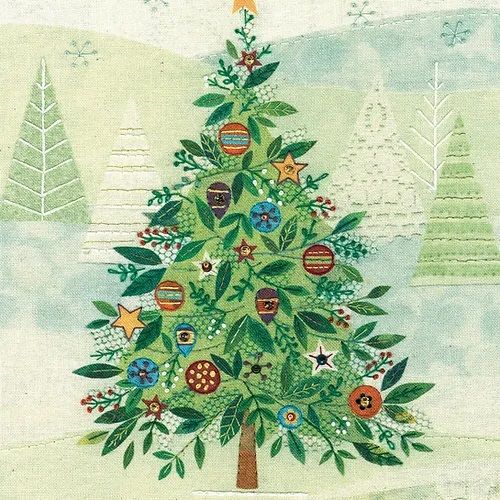 Christmas Tree Embroidery - Beaks and Bobbins