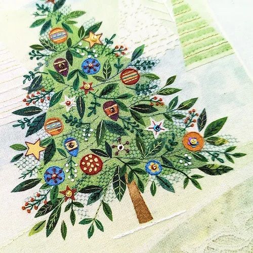 Christmas Tree Embroidery - Beaks and Bobbins