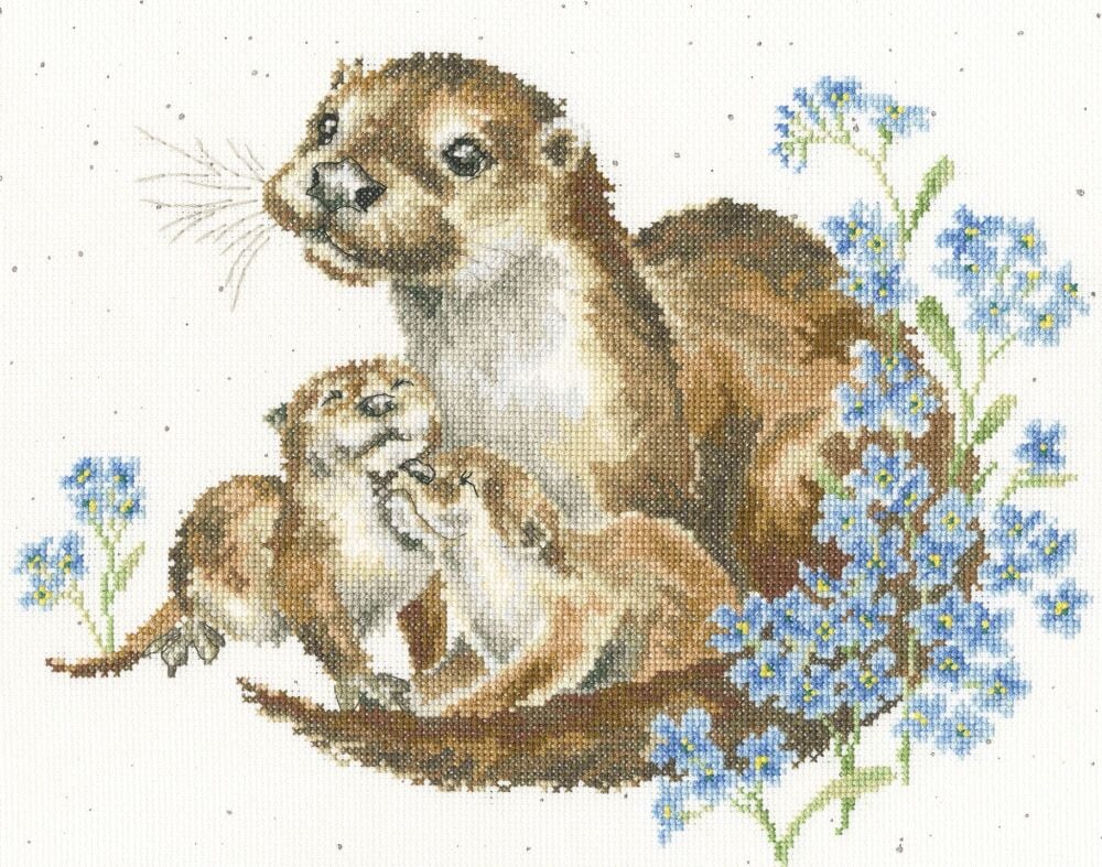 Otterly Adorable cross stitch - Hannah Dale